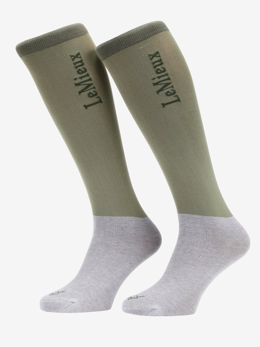 LeMieux SS24 Competition Socks 2 pack - Fern - Small