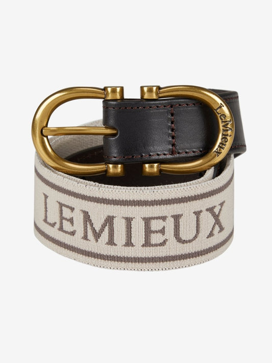 LeMieux SS24 Elasticated Belt - Stone - X-Small