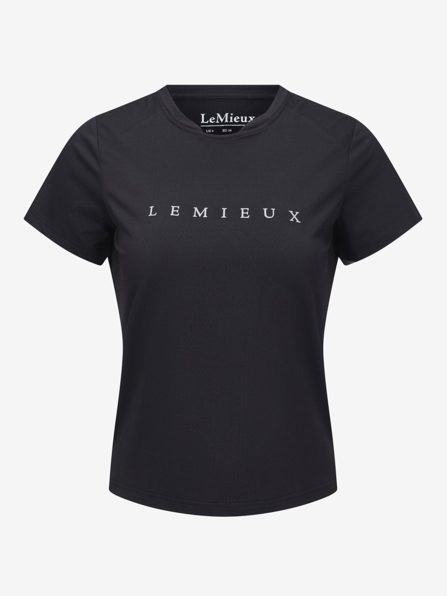 LeMieux SS24 Ladies Sports T-shirt - Black - Ladies 6UK