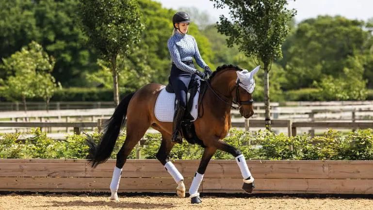 LeMieux Suede Dressage Square SS23 - Mist - Large