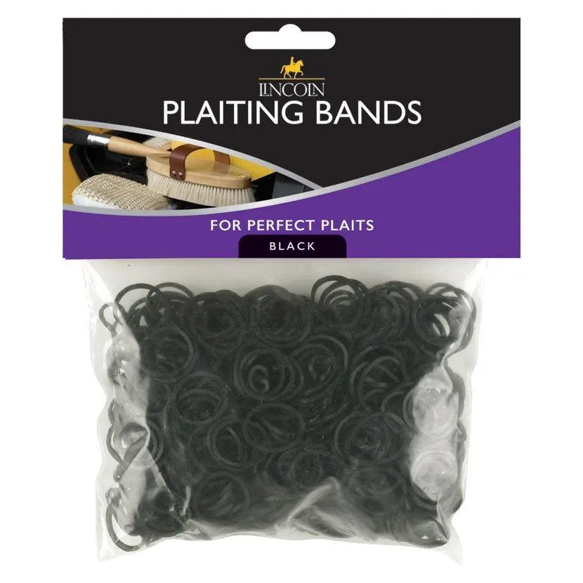 Lincoln Plaiting Bands - Black -