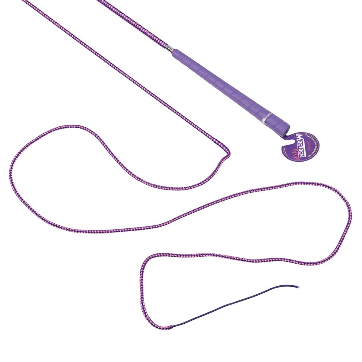 Mactack Lunge Whip - Cerise/Purple - 66"