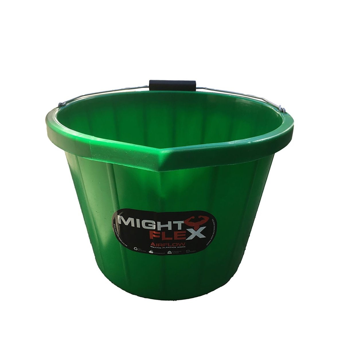Mightyflex Heavy Duty Multi Purpose Bucket 15 Lt - Green - 15Lt