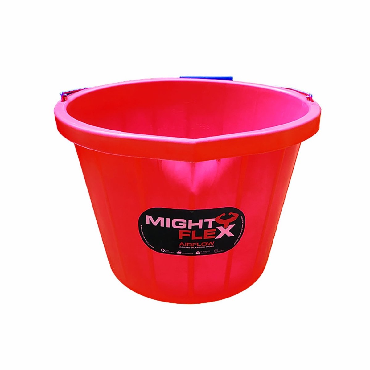 Mightyflex Heavy Duty Multi Purpose Bucket 15 Lt - Red - 15Lt