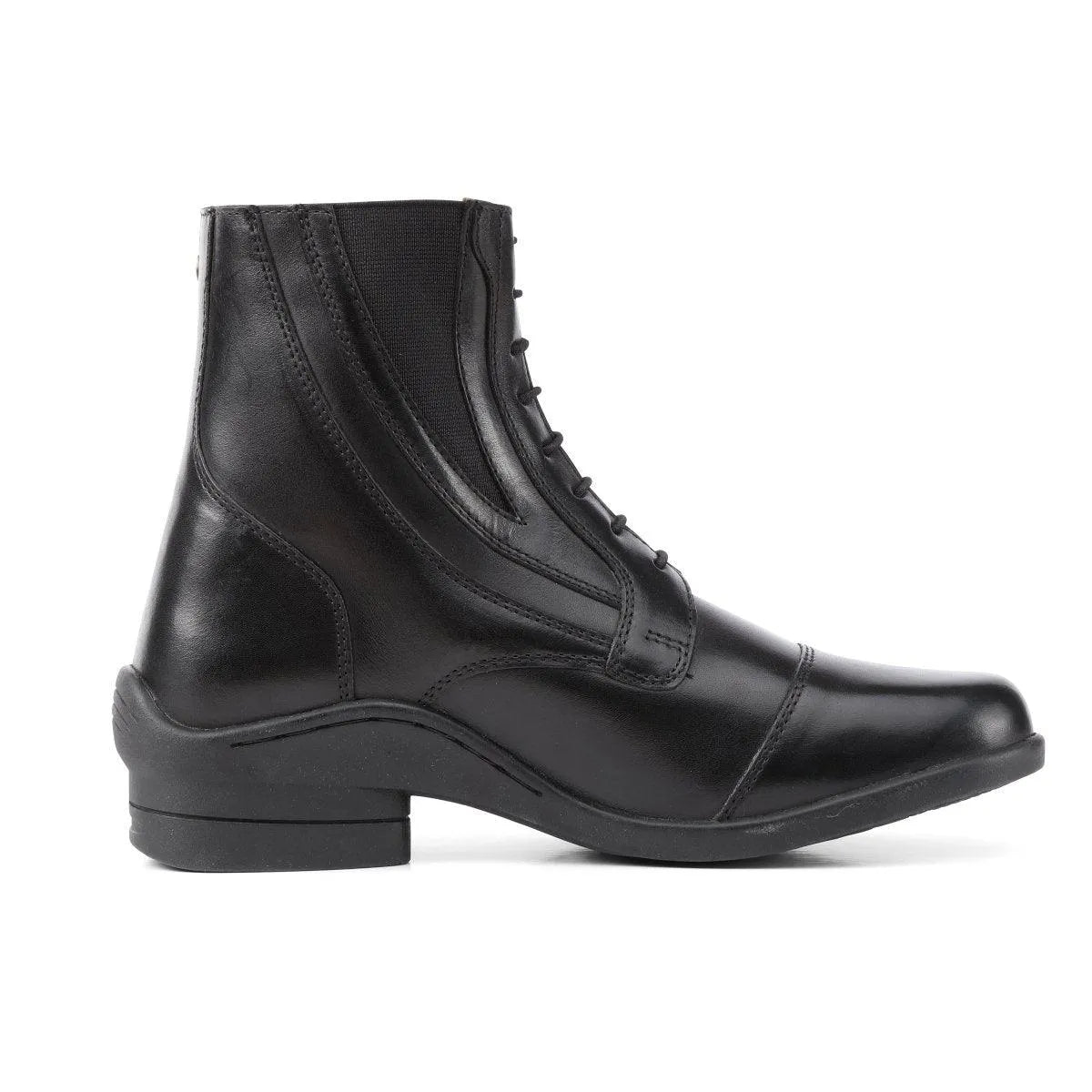 Moretta Alessia Leather Paddock Boot - Black - 4/37