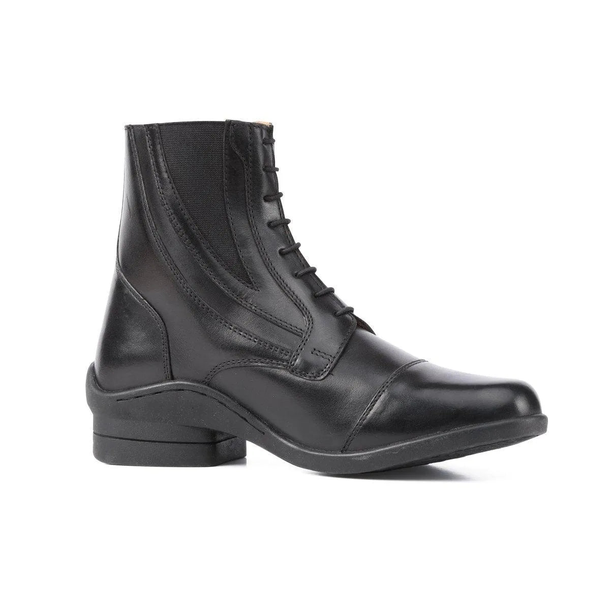 Moretta Alessia Leather Paddock Boot - Black - 4/37