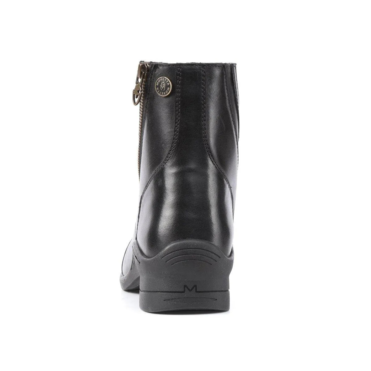 Moretta Alessia Leather Paddock Boot - Black - 4/37