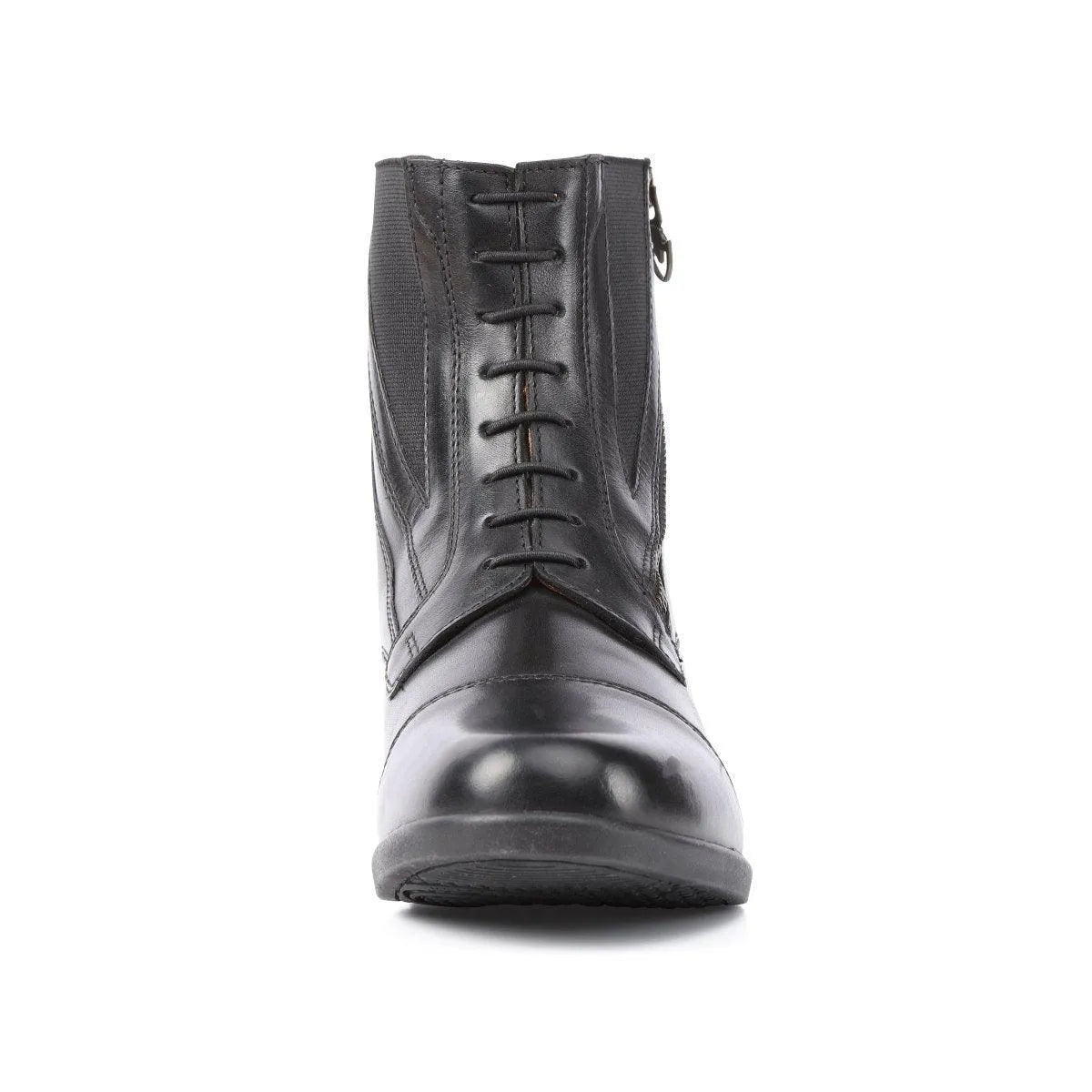 Moretta Alessia Leather Paddock Boot - Black - 4/37