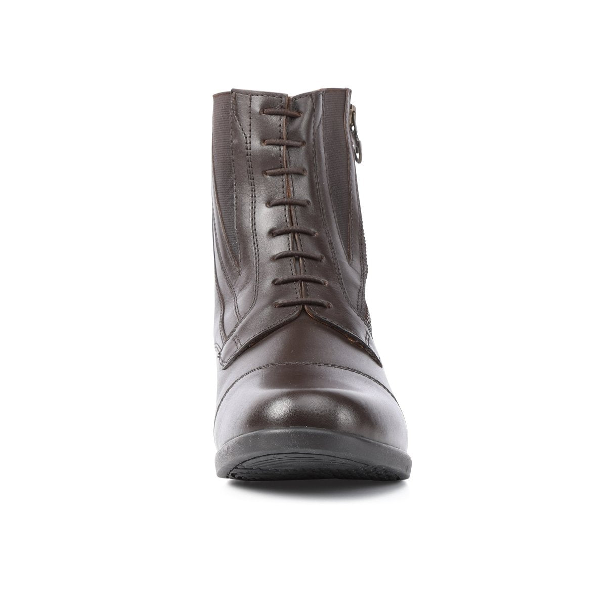 Moretta Alessia Leather Paddock Boot - Black - 4/37