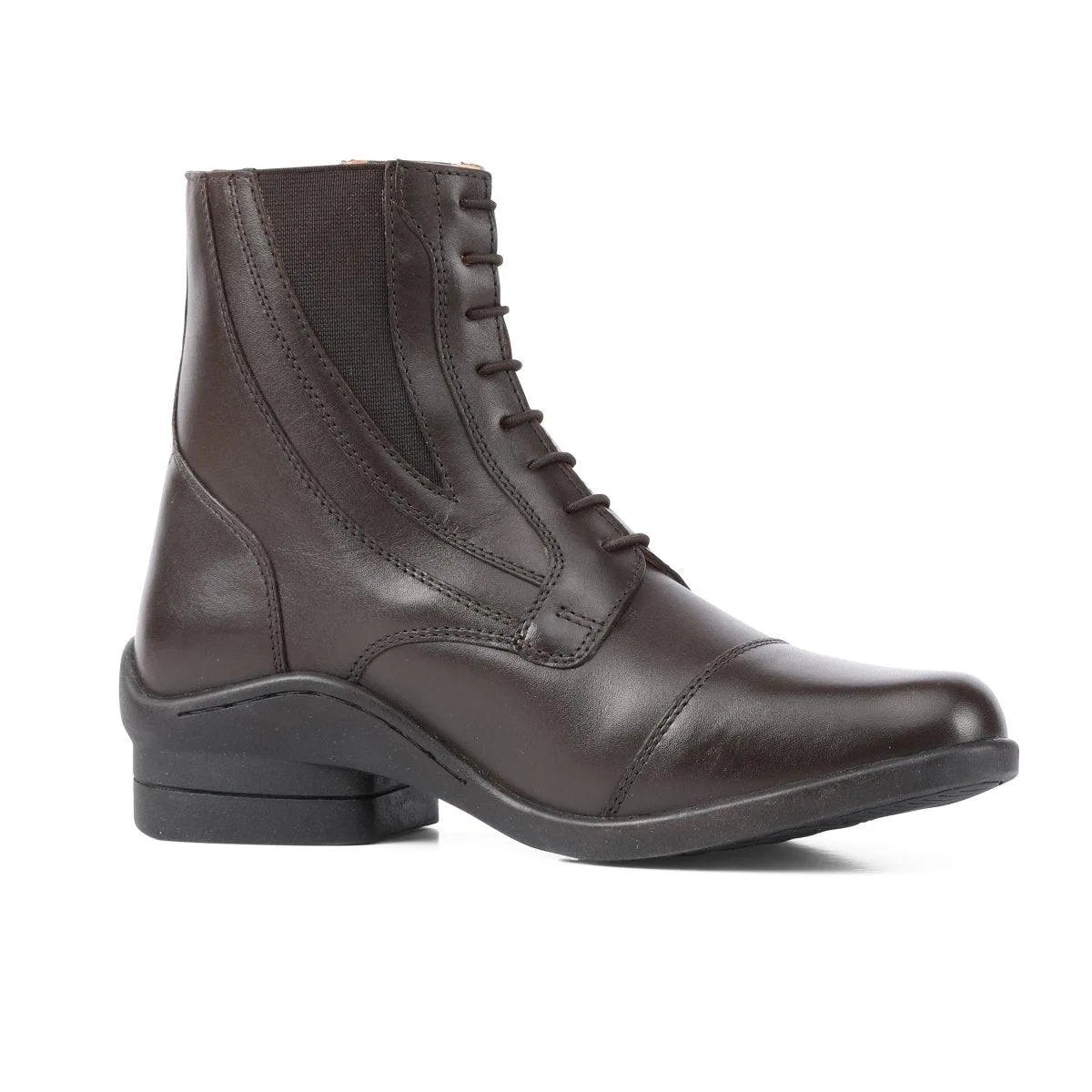 Moretta Alessia Leather Paddock Boot - Black - 4/37