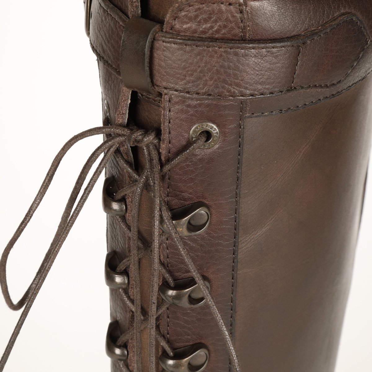 Moretta Teramo Lace Country Boots - Dark Brown - 4/37
