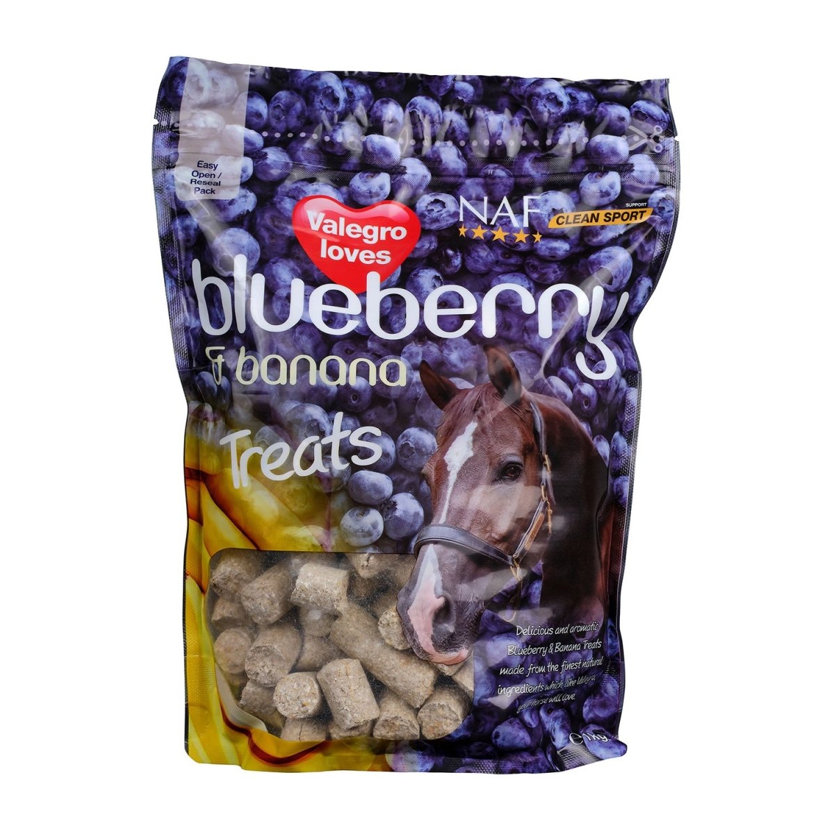 Naf Blueberry & Banana Treats - Blueberry & Banana - 1Kg
