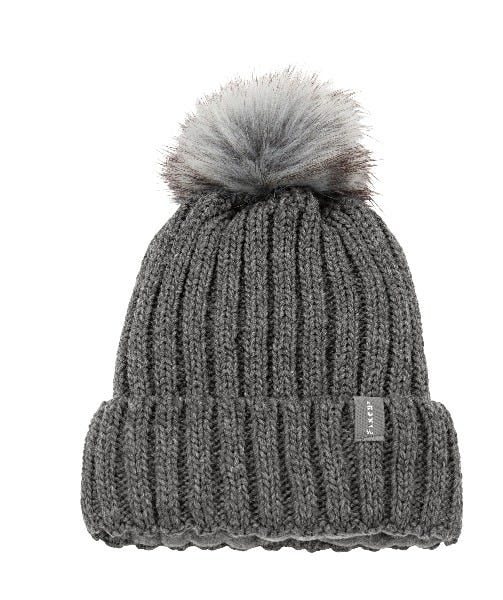 Pikeur Hat with Faux Fur Bobble - Middle Grey