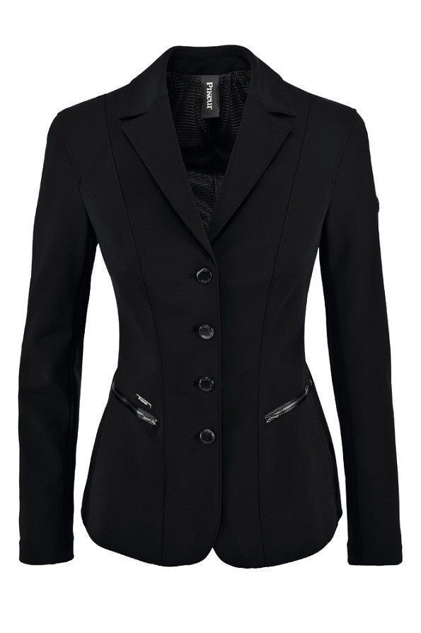 Pikeur Ladies Paulin Competition Jacket - Black/Black Buttons - Ladies 8