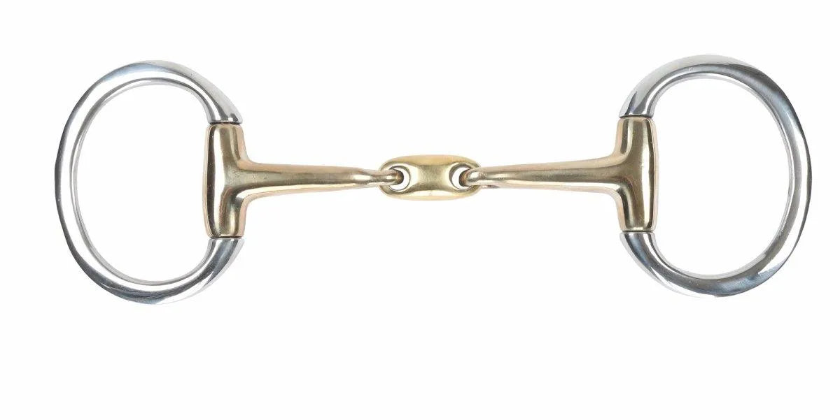 Shires Brass Alloy Flat Ring Lozenge Eggbutt - Brass - 4.5
