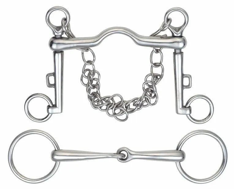 Shires Port Mouth Weymouth Set - Stainless Steel - 4.5