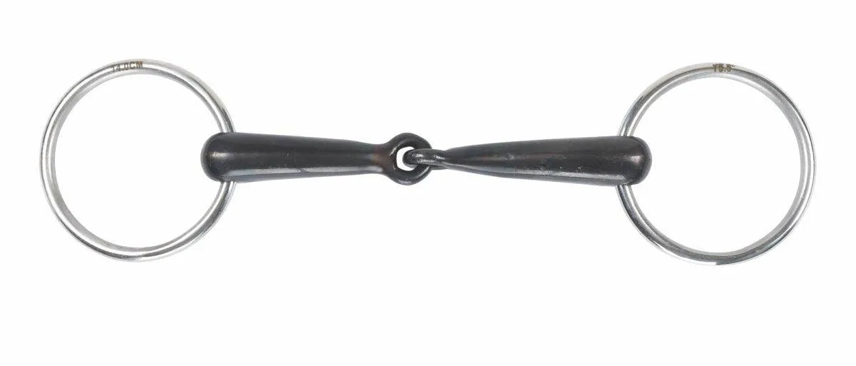 Shires Sweet Iron Hollow Mouth Loose Ring Bit - Black Sweet Iorn - 4.5