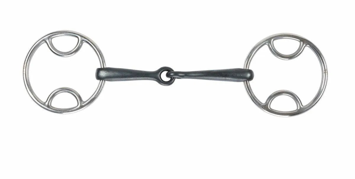 Shires Sweet Iron Jointed Bevel Bit - Black Sweet Iorn - 4.5