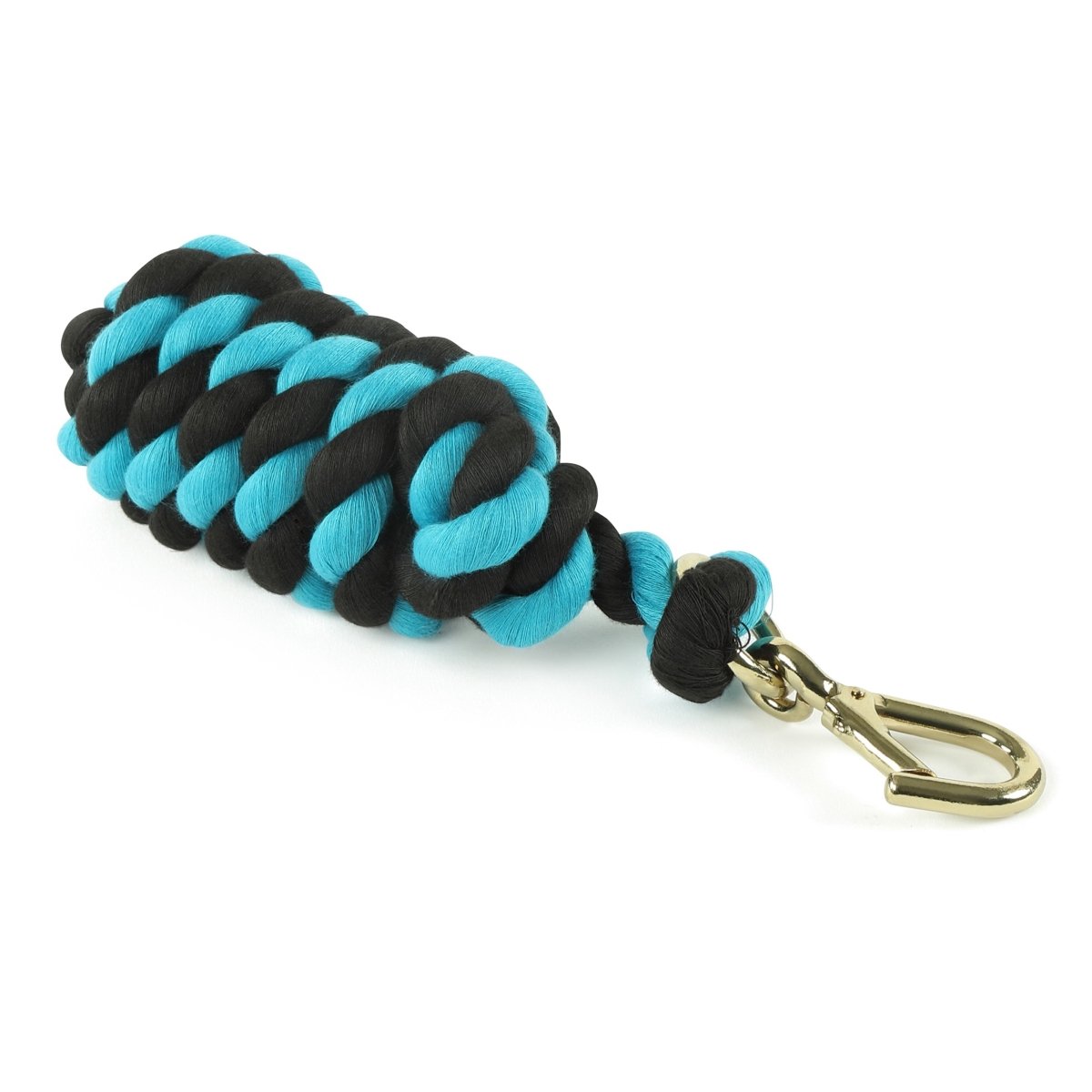Shires Two Tone Headcollar Lead Rope - Black/Teal -