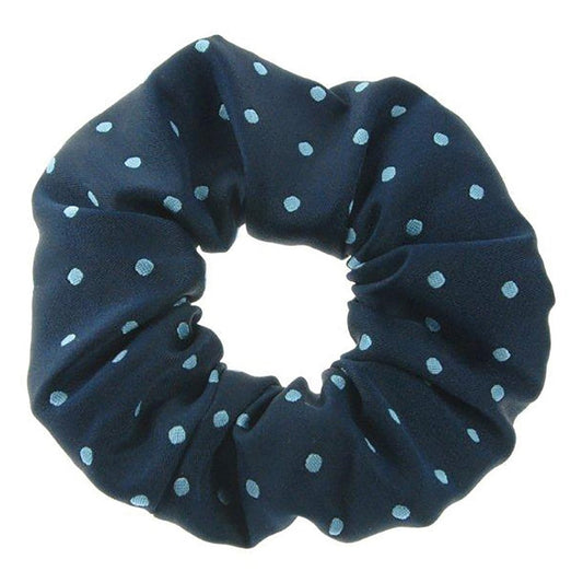 Showquest Scrunchie Medium Spot - Navy/Pale Blue -