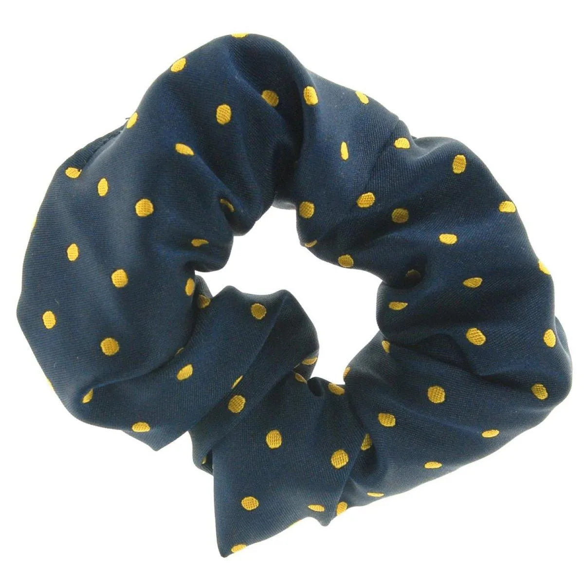 Showquest Scrunchie Medium Spot - Navy/Sunshine Yellow -