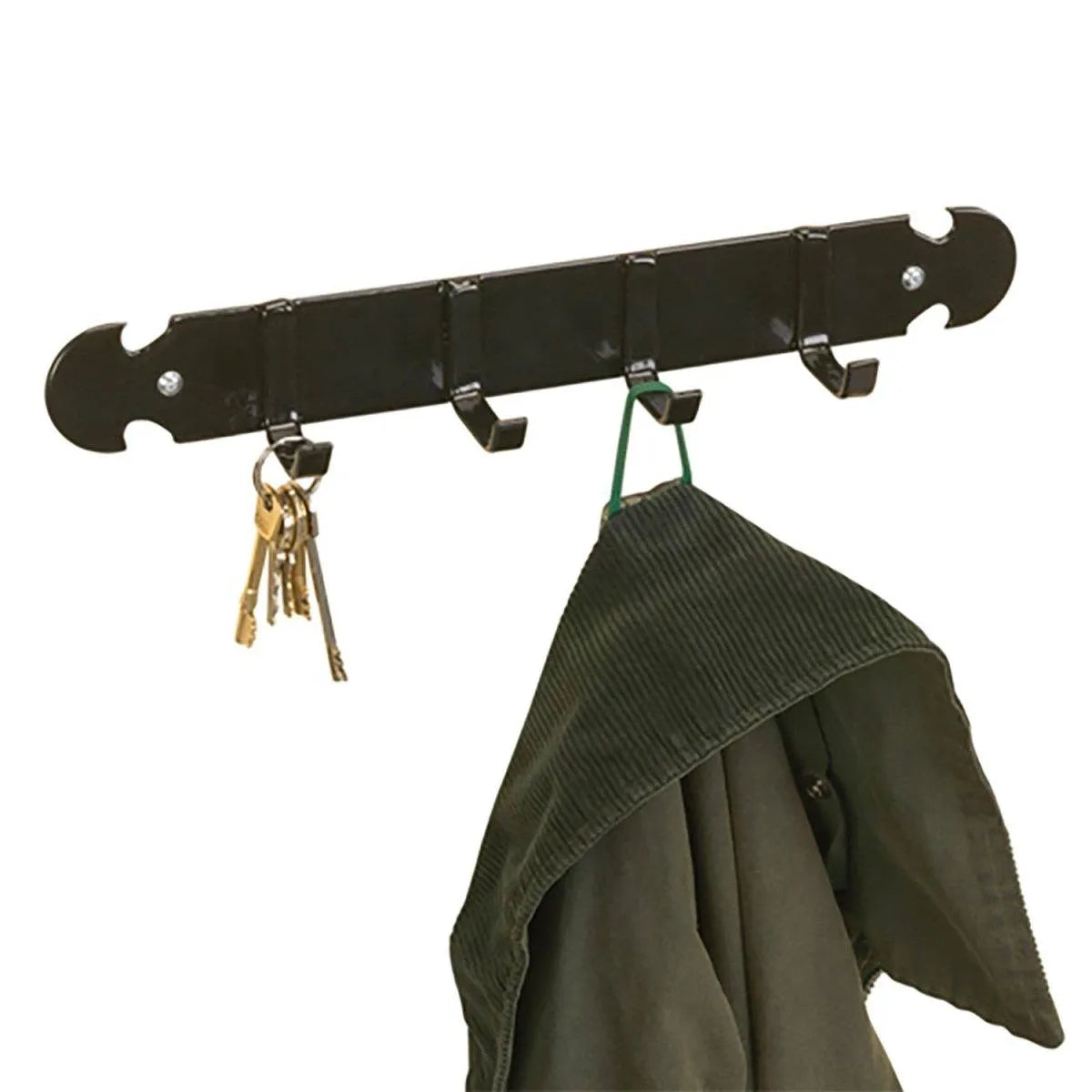 Stubbs Coat & Key Rack - Black -