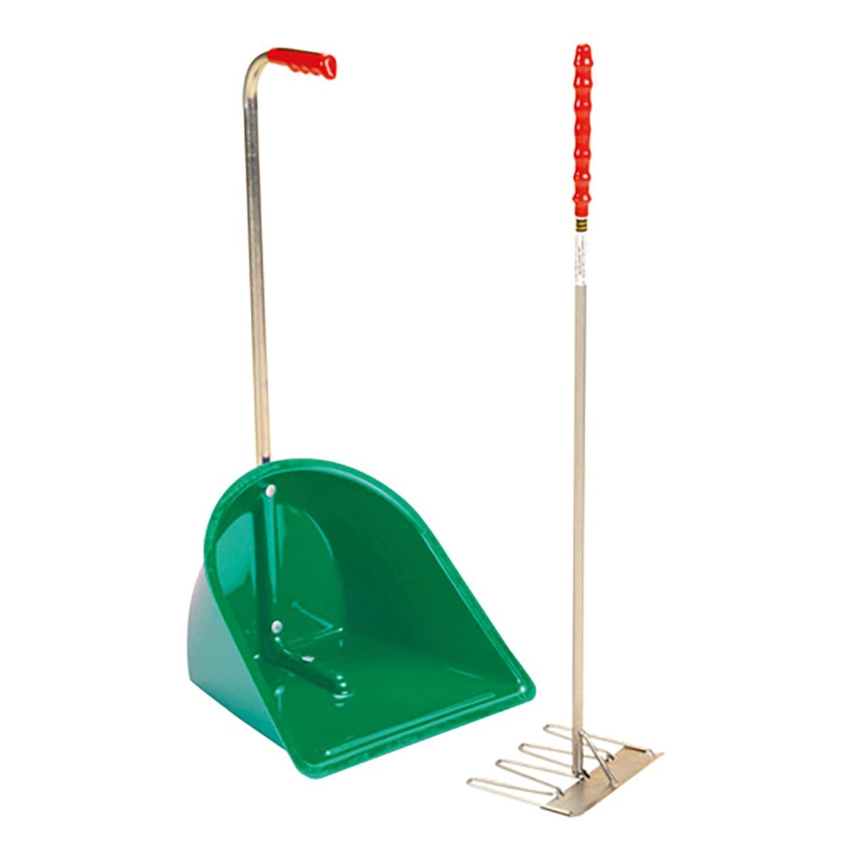 Stubbs Stable Mate Manure Collector High with Rake - Green -