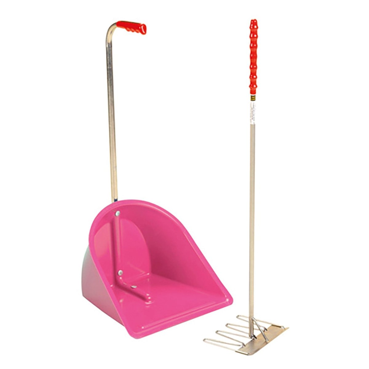 Stubbs Stable Mate Manure Collector High with Rake - Pink -