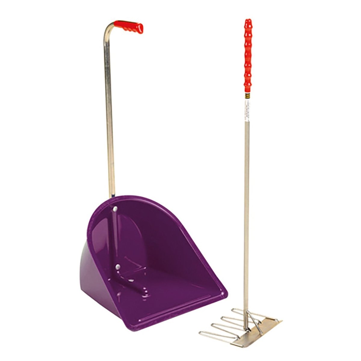 Stubbs Stable Mate Manure Collector High with Rake - Purple -