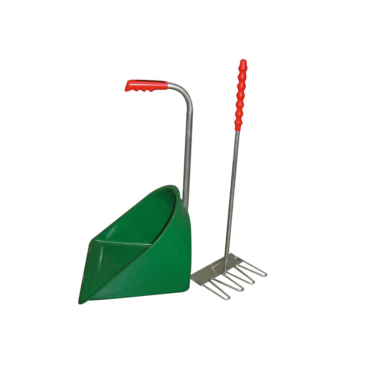Stubbs Stable Mate Manure Collector with Rake - Green -