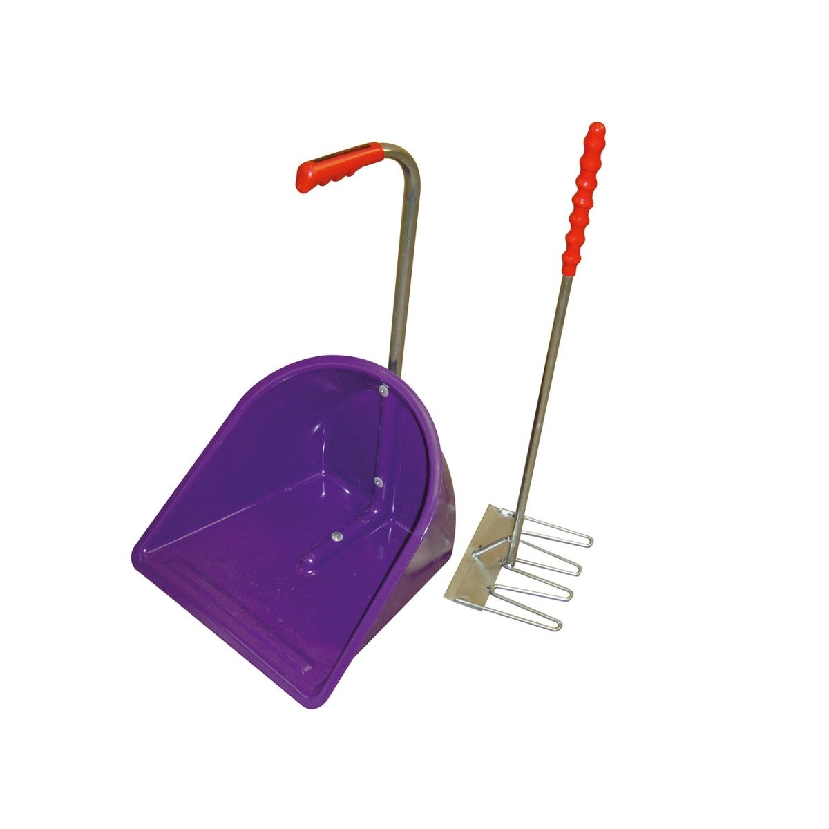 Stubbs Stable Mate Manure Collector with Rake - Purple -