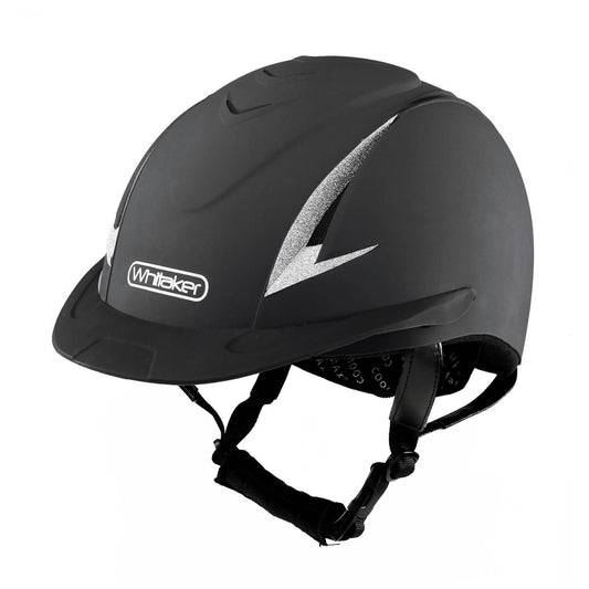 Whitaker Nrg Helmet With Sparkles - Black/Silver - Large(58-62Cm)